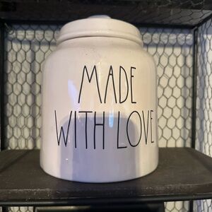Rae Dunn White 'Made With Love' Canister